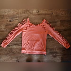 Open Cut Long Sleeved Top